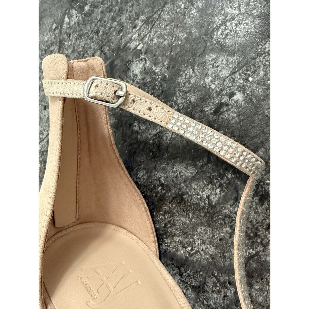 AAJ By Aminah Womens Aniya Lucite High Heel T Strap StilettoSandals Nude Size 10 - Picture 7 of 15